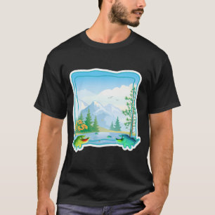 T-shirt Chemise de pêche naturelle cadeau pour hommes, pap