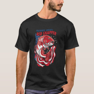 T-shirt Chemise de pêche patriotique pour pêcheurs de viva