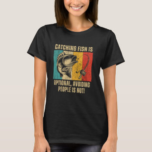 T-shirt Chemise de pêche pour hommes Humour d'angler drôle