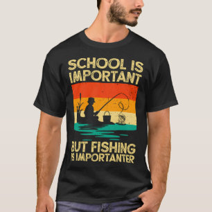 T-shirt Chemise de pêche rétro - Le design de l'école est