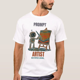 T-shirt Chemise de peintre robot drôle pour artiste à prom