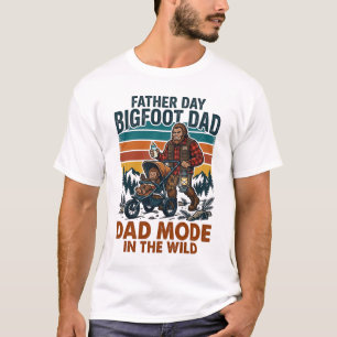 T-shirt Chemise de père de jour Bigfoot Papa Camping Légen