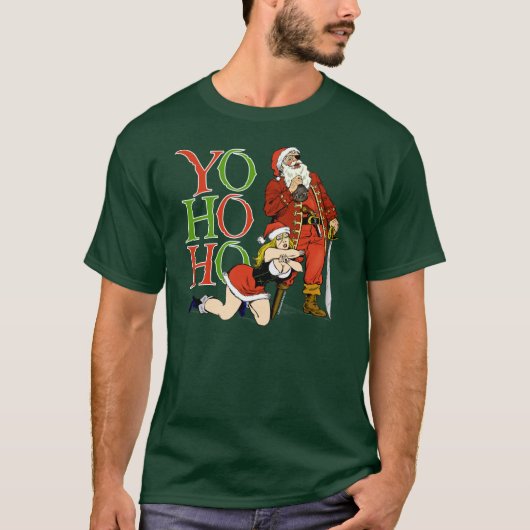 T-shirt Chemise de Père Noël de pirate (Devant)