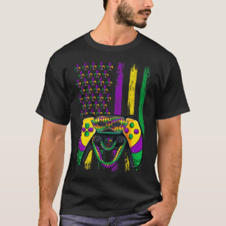 T-shirt Chemise de perles de Mardi Gras pour joueurs
