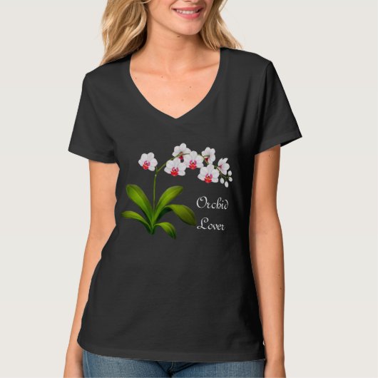 T-shirt Chemise de Phalaenopsis d'amant d'orchidée (Devant)