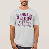 T-shirt Chemise de Pickleball "de retraité d'aspirant" (Devant)