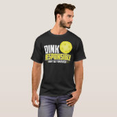 T-shirt Chemise de Pickleball responsable (Devant entier)