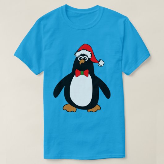 T-shirt Chemise de pingouin de Noël (Design devant)