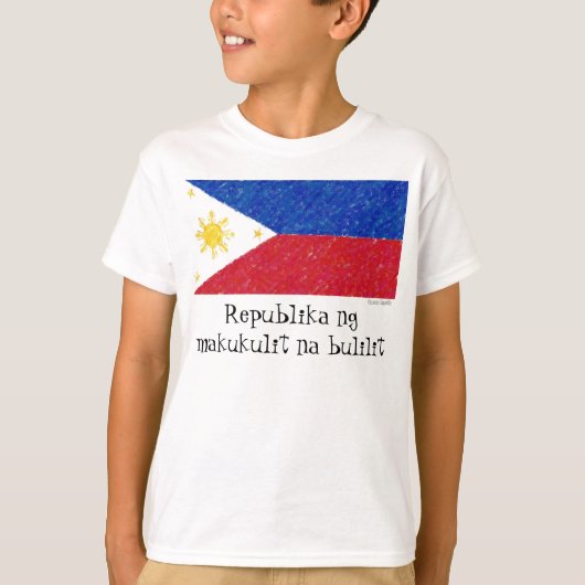T-shirt Chemise de Pinoy Pinay Bulilit (Devant)