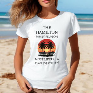 T-shirt Chemise de plage Reunion Family