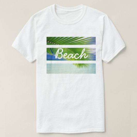 T-shirt Chemise de plage tropicale pour hommes (Design devant)