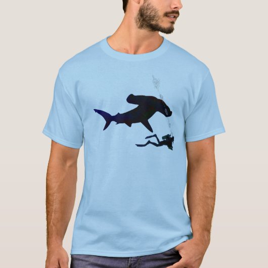 T-shirt chemise de plongeur de requin (Devant)