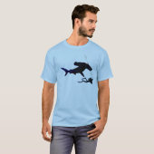 T-shirt chemise de plongeur de requin (Devant entier)