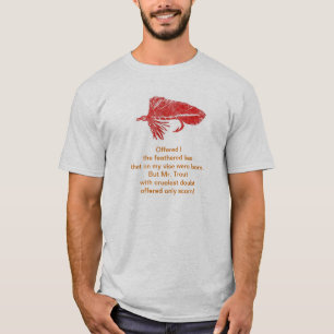 T-shirt Chemise de poème Cruel Trout avec bandoulière roug