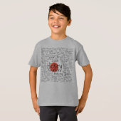 T-shirt Chemise de point de rouge du bidule 2018 (Devant entier)