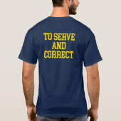 T-shirt Chemise de police de grammaire (Dos)