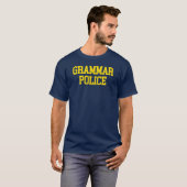T-shirt Chemise de police de grammaire (Devant entier)
