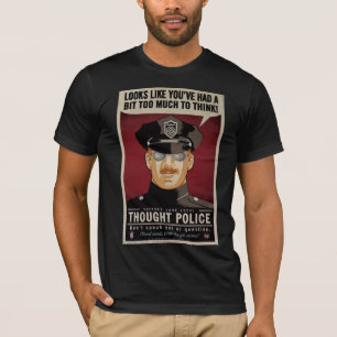 T-shirt Chemise de police de pensée