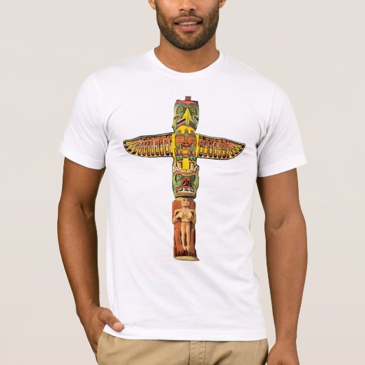 T-shirt Chemise de Polonais de totem de Thunderbird de (Devant)