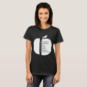 T-shirt Chemise de pomme de PROFESSEUR (Devant entier)