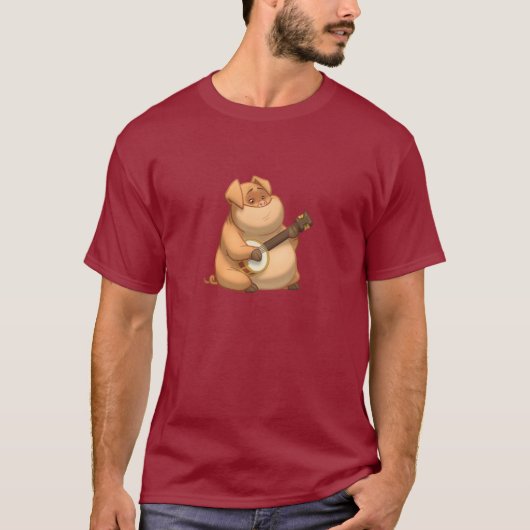 T-shirt Chemise de porc de Banjo-Strummin' (Devant)