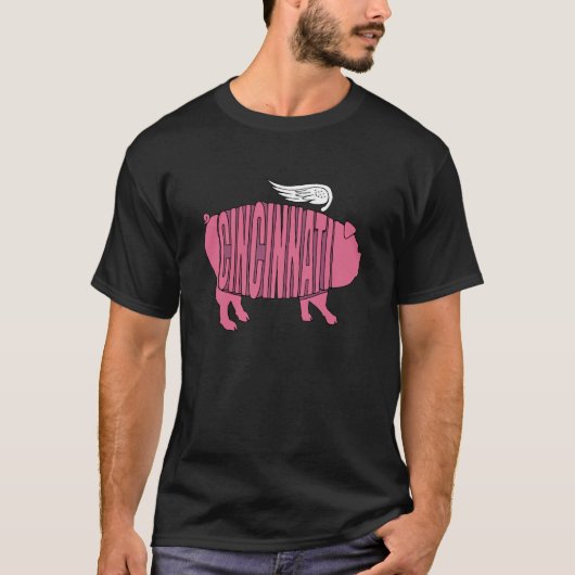 T-shirt Chemise de porc de vol de Cincinnati (Devant)