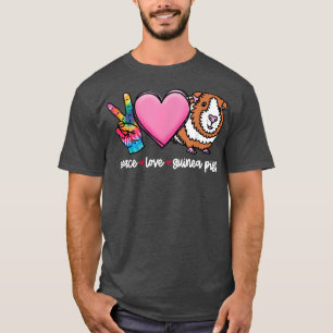 T-shirt Chemise de porc guinéenne, Aimer la paix Tee de co