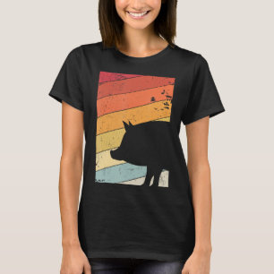 T-shirt Chemise de porc style rétro