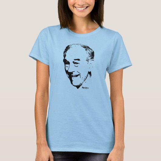 T-shirt Chemise de portrait de Ron Paul (Devant)