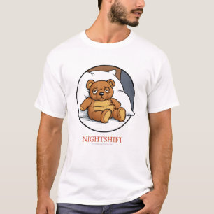 T-shirt Chemise de poste de nuit