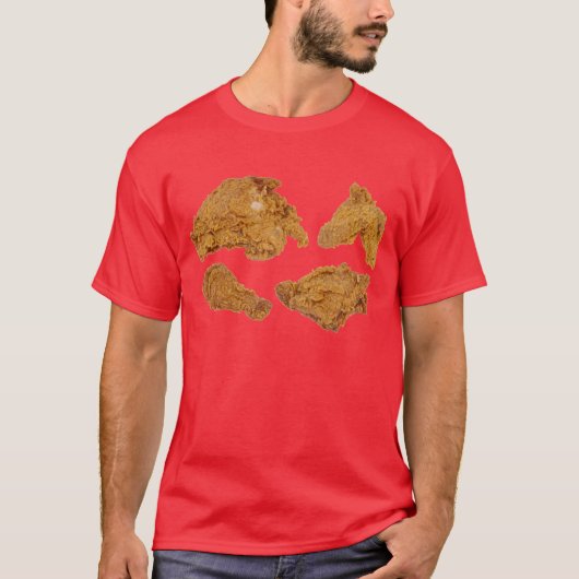 T-shirt chemise de poulet frit (Devant)
