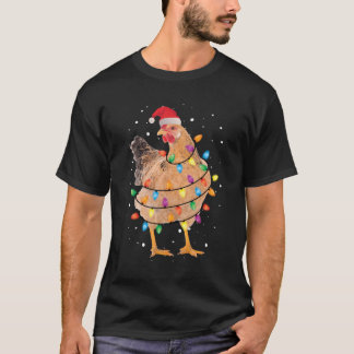 T-shirt Chemise de poulet Père Noël Fantastique Noël Tr