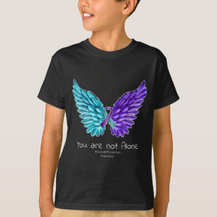 T-shirt Chemise de prévention Ailes et ruban de sensibilis