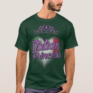 T-shirt Chemise de princesse italienne Fierté d'Italie Cœu