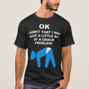 T-shirt Chemise de problème de fente de bout