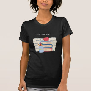 T-shirt Chemise de professeur « Teach Love Inspire »