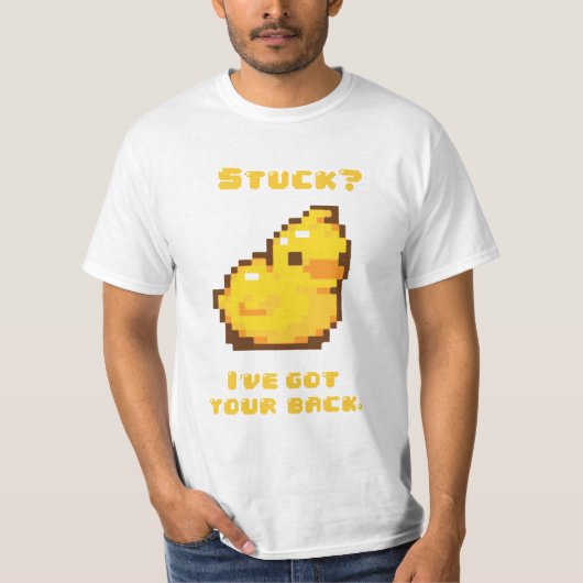 T-shirt Chemise de programmation mignonne en caoutchouc - (Devant)