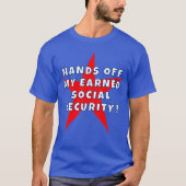 T-shirt Chemise de protestation de la sécurité sociale (Devant)