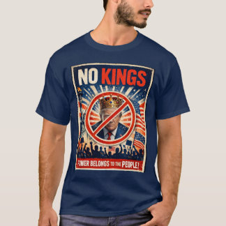T-shirt Chemise de protestation Pas de rois