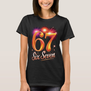 T-shirt Chemise de pyjama de fête du Nouvel An 67 6 7 Mème