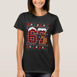 T-shirt Chemise de pyjama de Noël drôle 67 Six Sept Mème B