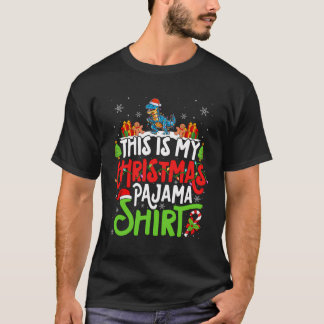 T-shirt Chemise de pyjama de Noël T Rex - Amateur de T Rex