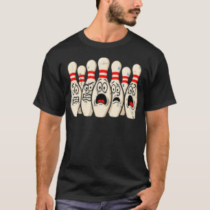 T-shirt Chemise de quilles de bowling effrayées pour blagu