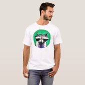 T-shirt Chemise de Racoon de BargasArtworks (Devant entier)