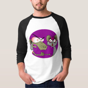 T-shirt Chemise de raglan de rats