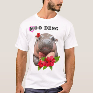 T-shirt Chemise de rap Bootleg Moo Deng Moo Deng Shirt