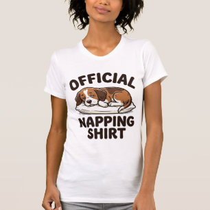 T-shirt Chemise de repos officielle Chien endormi Design v