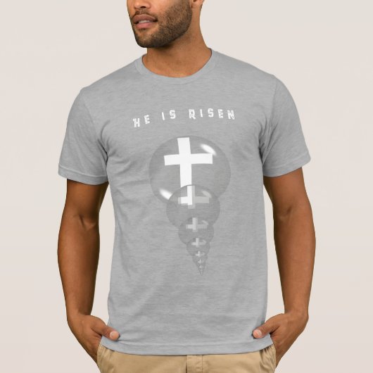 T-shirt Chemise De Résurrection - Il Est Ressuscité (Devant)