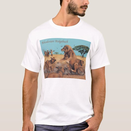 T-shirt Chemise de Rhodesian Ridgeback (Devant)