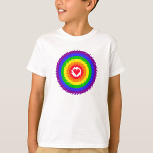 T-shirt Chemise de roue d'arc-en-ciel - choisissez le